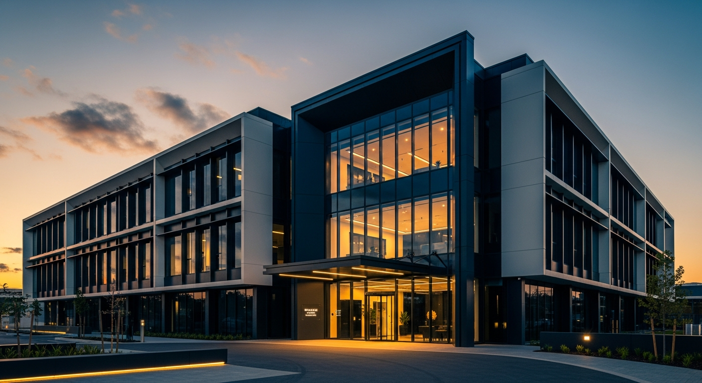 Modern commercial office building